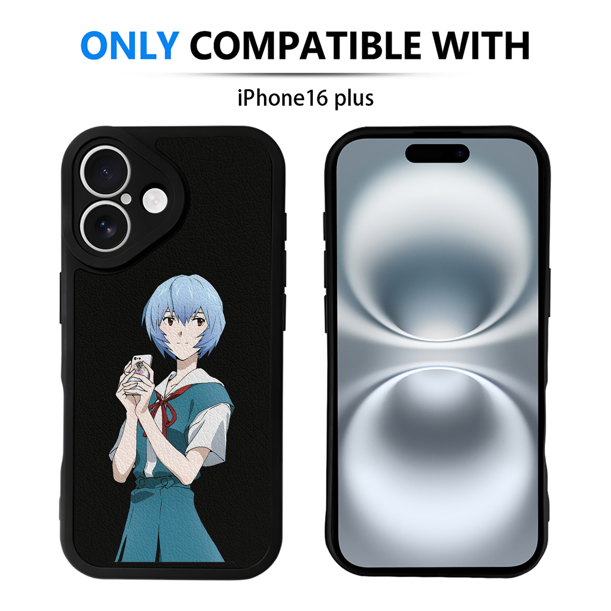 （画像用） EVA 新世紀エヴァンゲリオン 【iPhone 16シリーズ対応】シリコンスマホケース（レザー調） 材質：シリコン